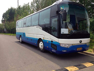 55 assentos 100 ônibus luxuoso usado do passageiro da mão de Yutong segundo da velocidade máxima do km/h treinadores